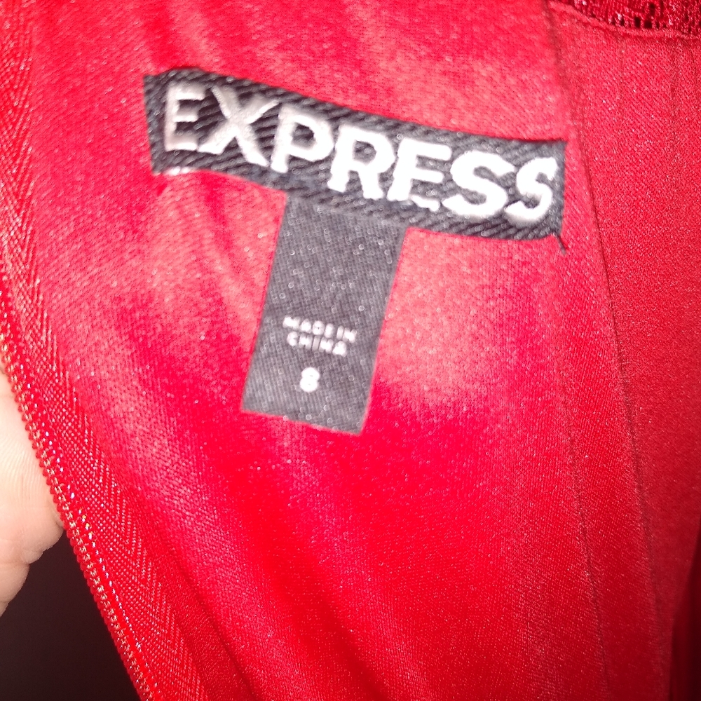 Express Red Cocktail Dress - Picture 3 of 4